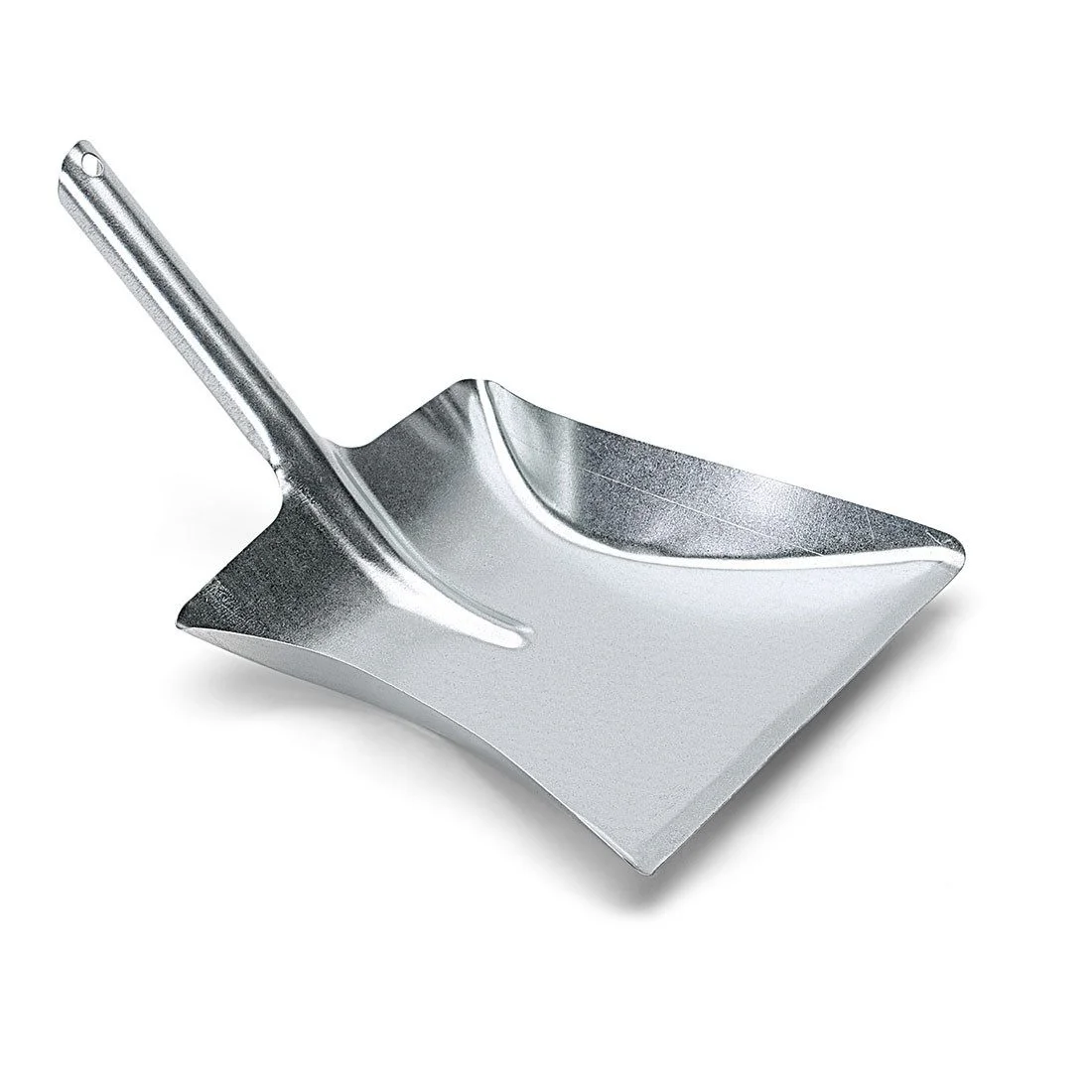 Kehrschaufel aus verzinktem Metall – mit ergonomischem Düllgriff