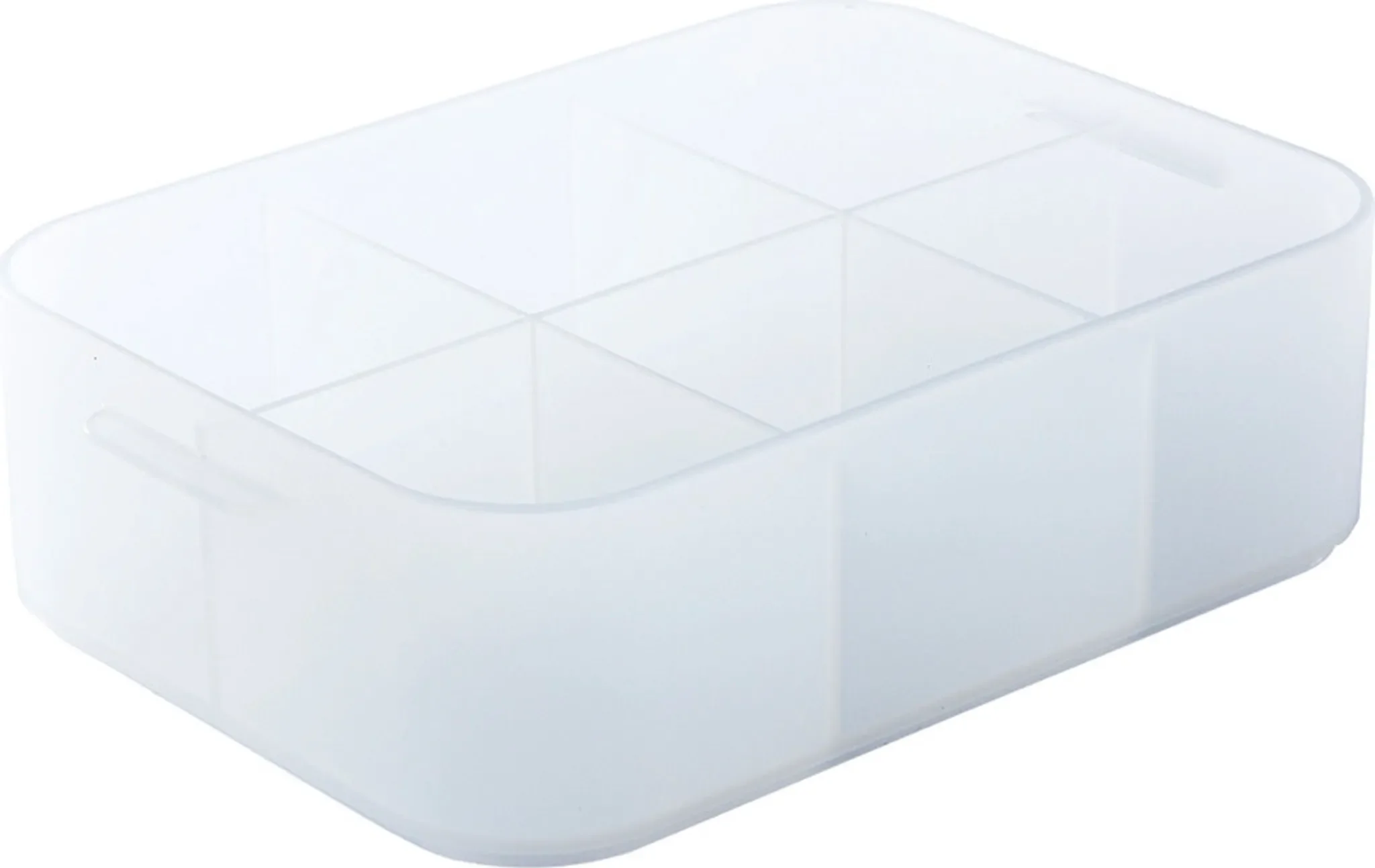 Box mit Unterteilung DIN A6 PURE – Flach