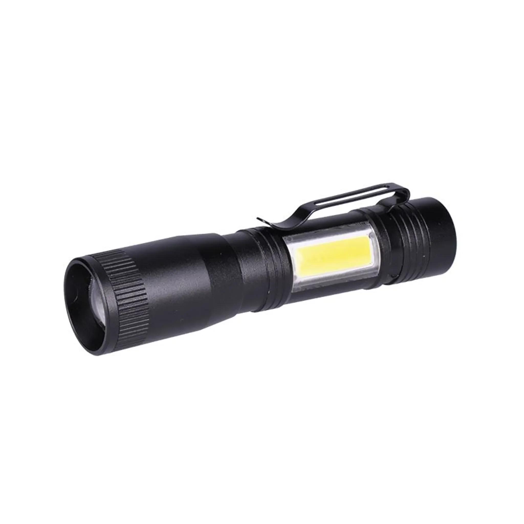 LED-Metallleuchte 3 W + COB – Schwarz, kompakt