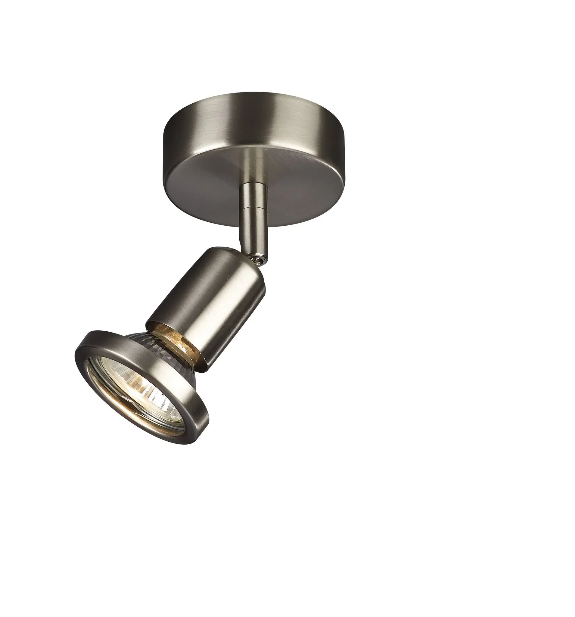 Deckenspot / Wandspot Aufbauspot GU10 – Metall, Stahl gebürstet