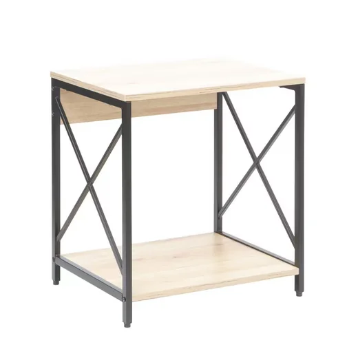 HTI-Living Beistelltisch Cedrik Artisaneiche Schwarz