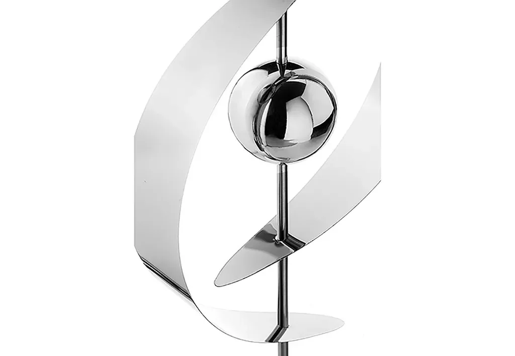 Kobolo SATURN Gartenstecker Edelstahl 145 cm silber