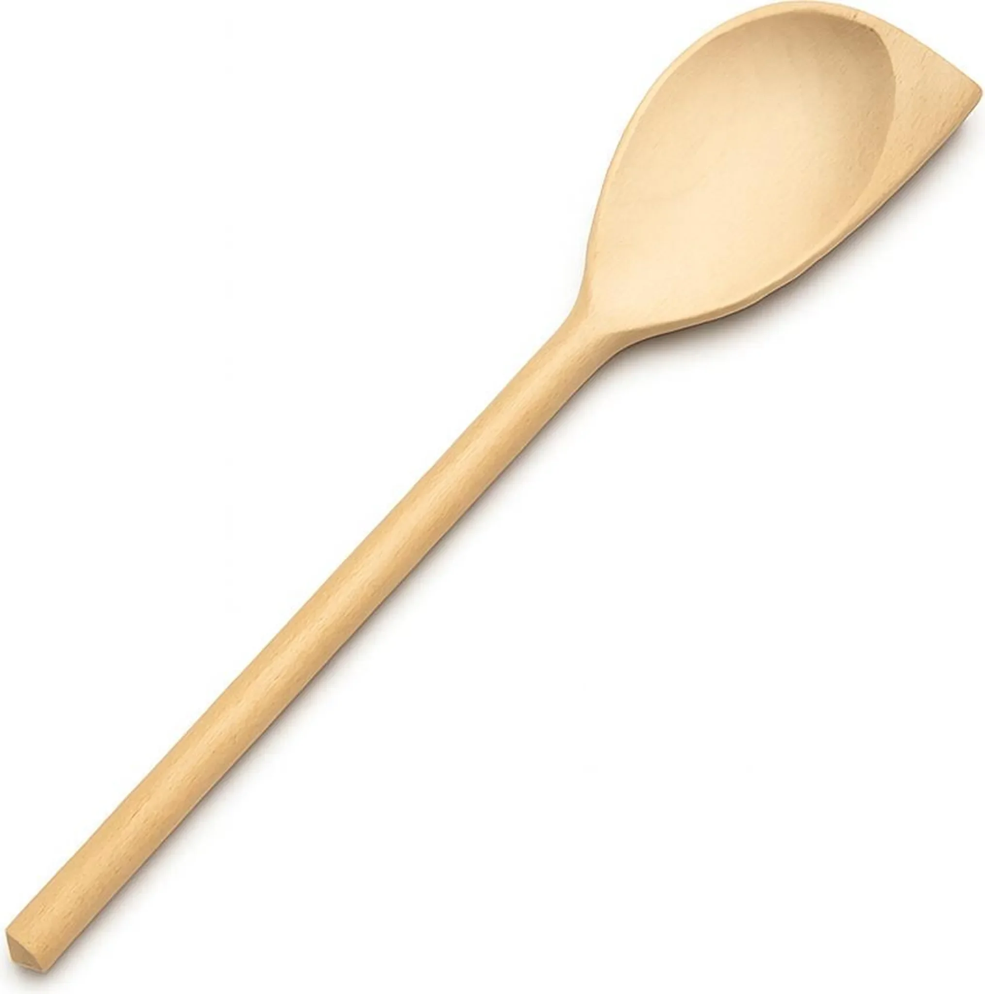 Holzlöffel mit Horn – Naturholz, 30 cm