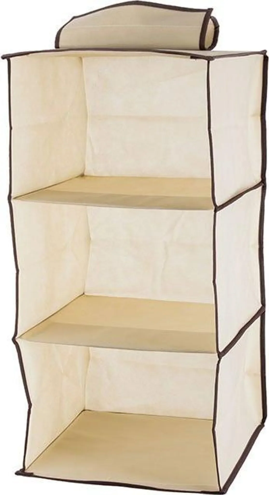 Hängender Schrank-Organizer – 3 Regale, 60 cm, beige