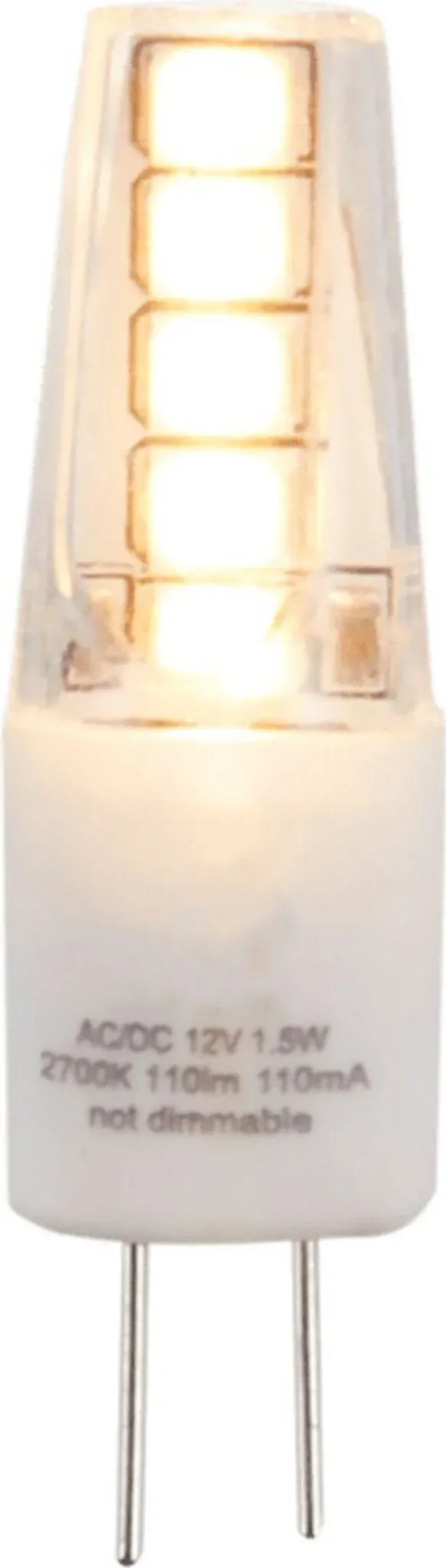 LED Stiftsockellampe G4 – 1 W, 2700 K, klar