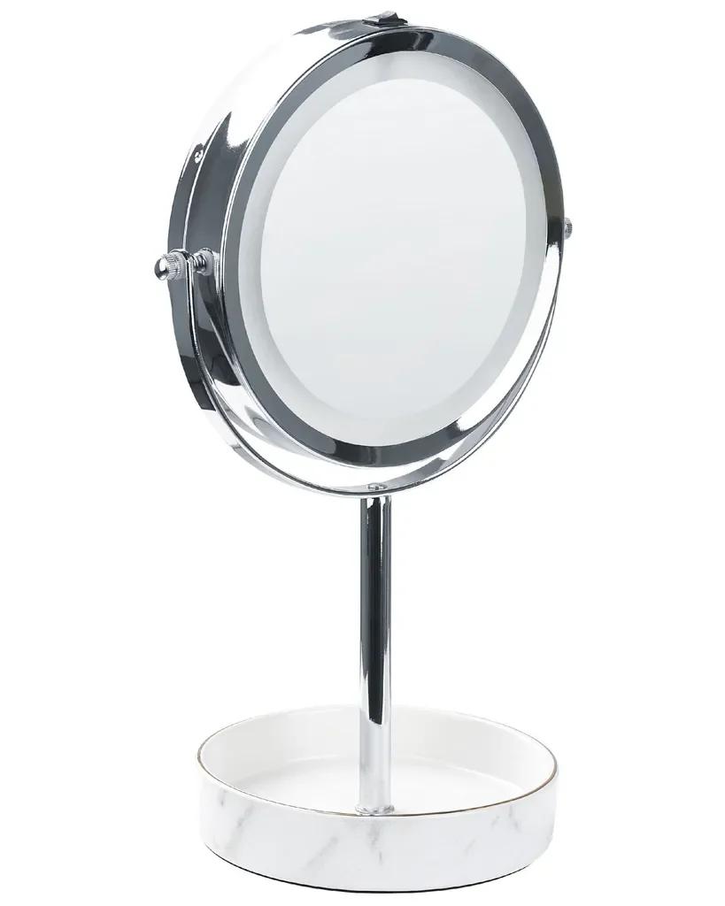 Beliani LED Kosmetikspiegel doppelseitig 20 cm