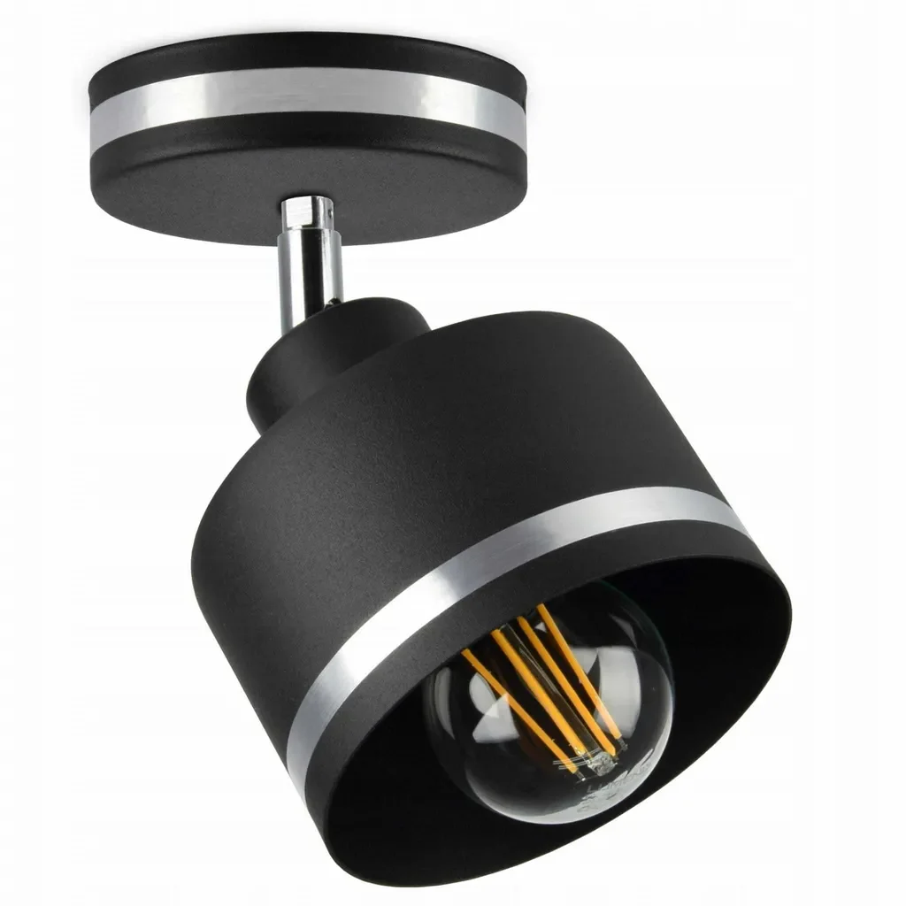 Luxolar LED Deckenleuchte schwenkbar E27 schwarz chrom