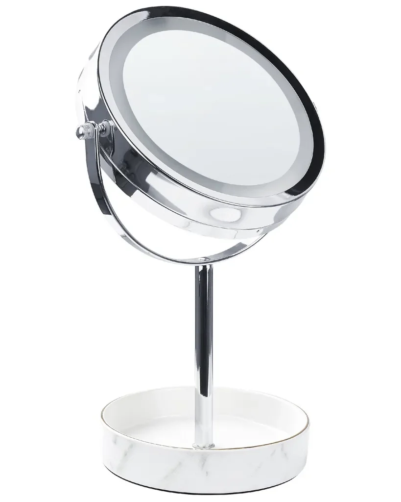 Beliani LED Kosmetikspiegel doppelseitig 20 cm