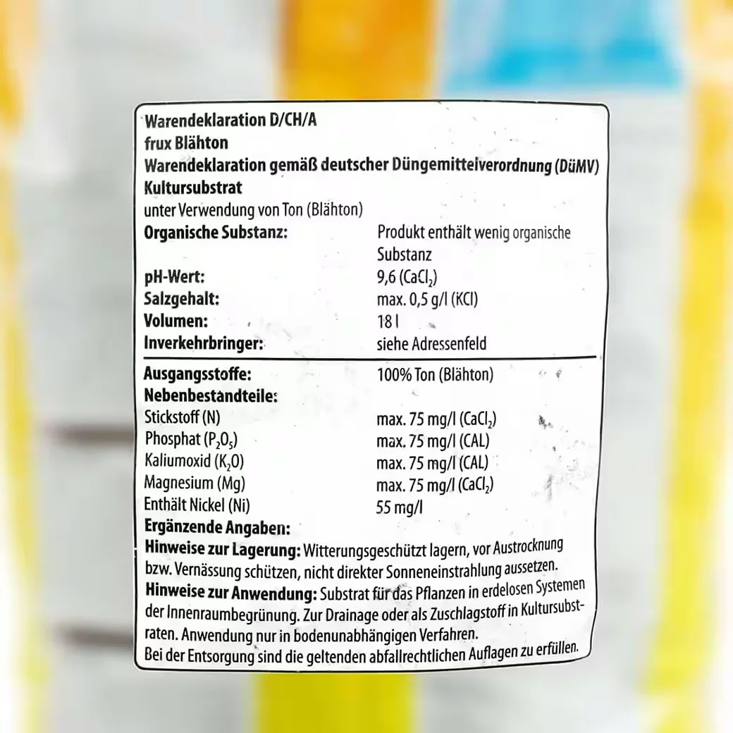 FRUX Blähton Hydroton Pflanzgranulat 18 L