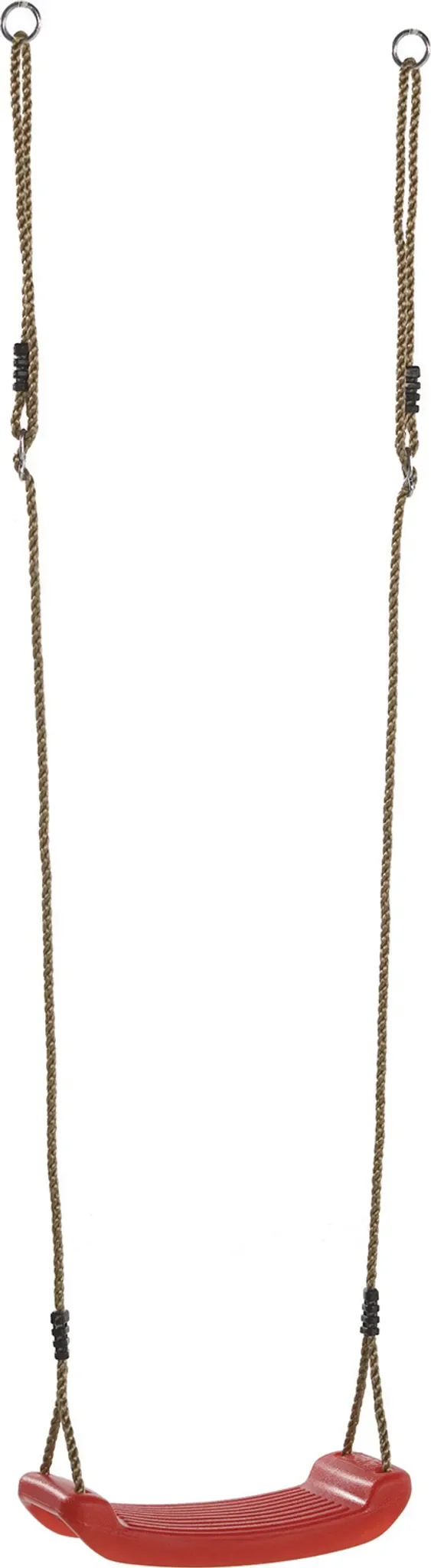 Schaukelsitz aus Kunststoff – Rot, mit verstellbarem Seil