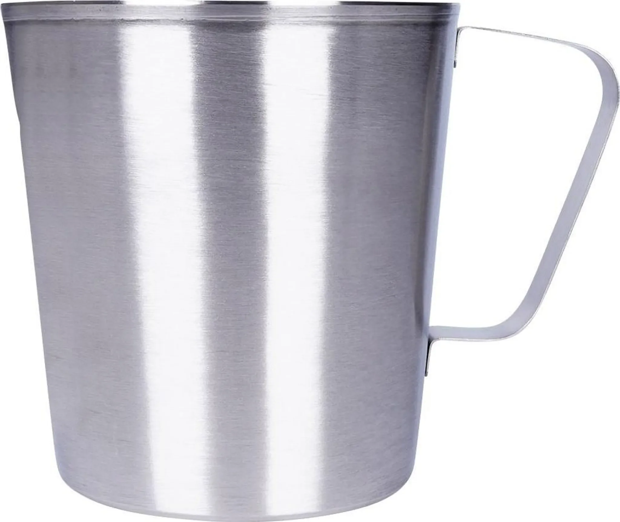 Messbecher aus Edelstahl – 1 L mit Griff & Ausguss