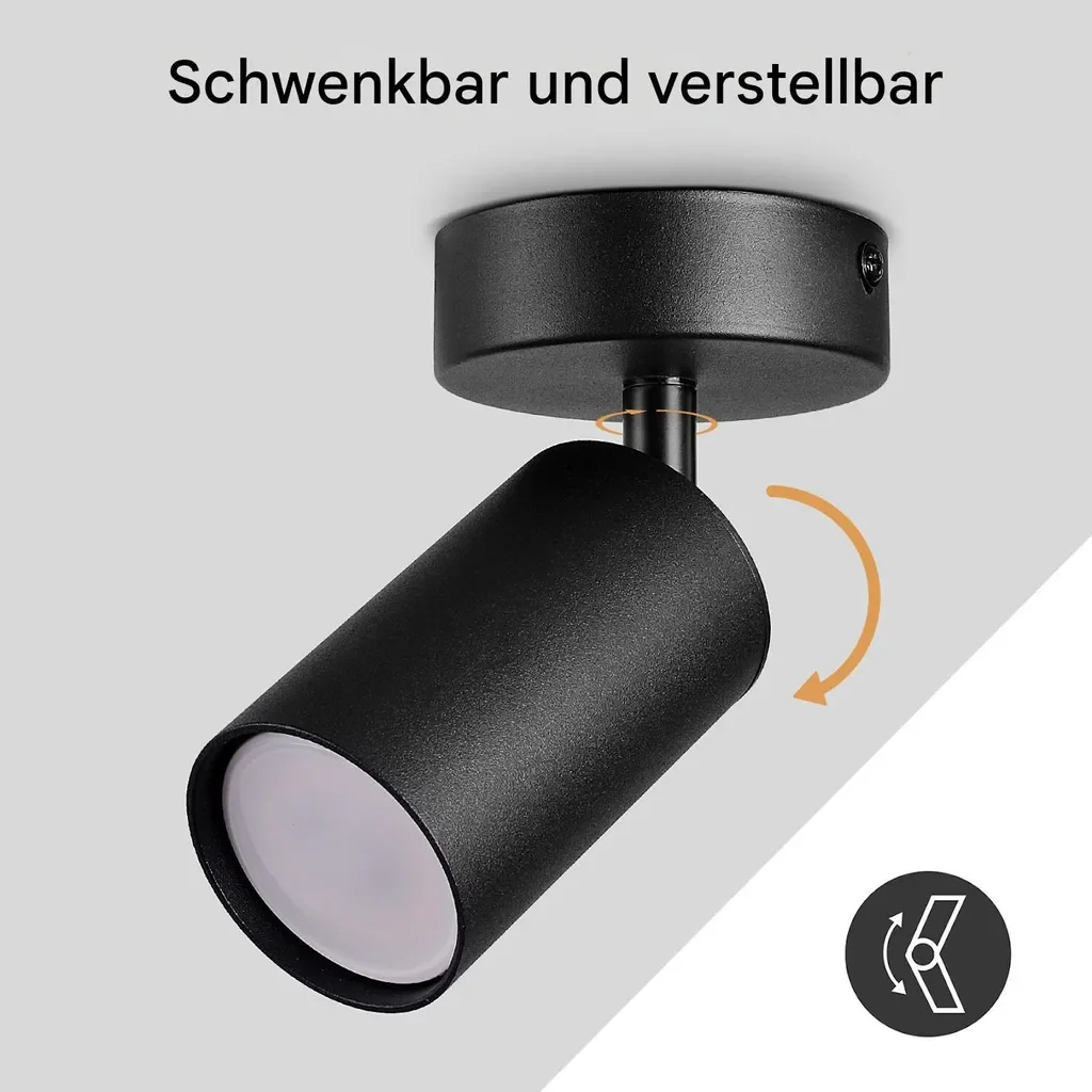 STANBOW GU10 Deckenstrahler 350 Grad drehbar 2er Set