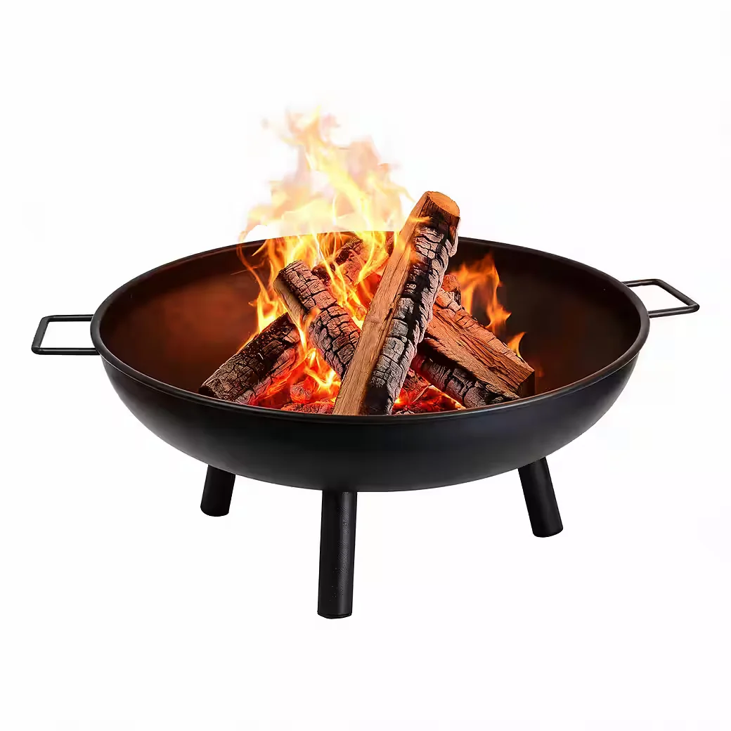 MONTAFOX Feuerschale Metall 58 cm für Garten Terrasse