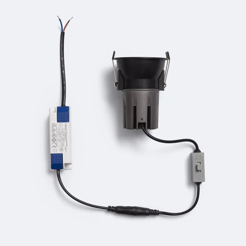 LEDKIA Areni LED Einbaustrahler 5W 2700K 65 mm Schwarz