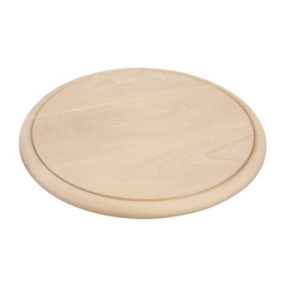 Servierbrett Ø 25 cm – Schinkenteller aus Birkenholz